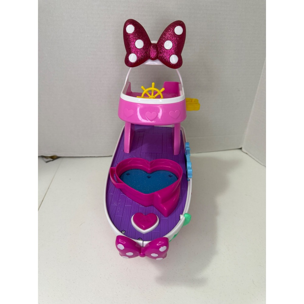 Disney Junior Minnie Mouse Bowdazzling Yacht Boat Sounds And Lights Boat Only - Picture 3 of 10